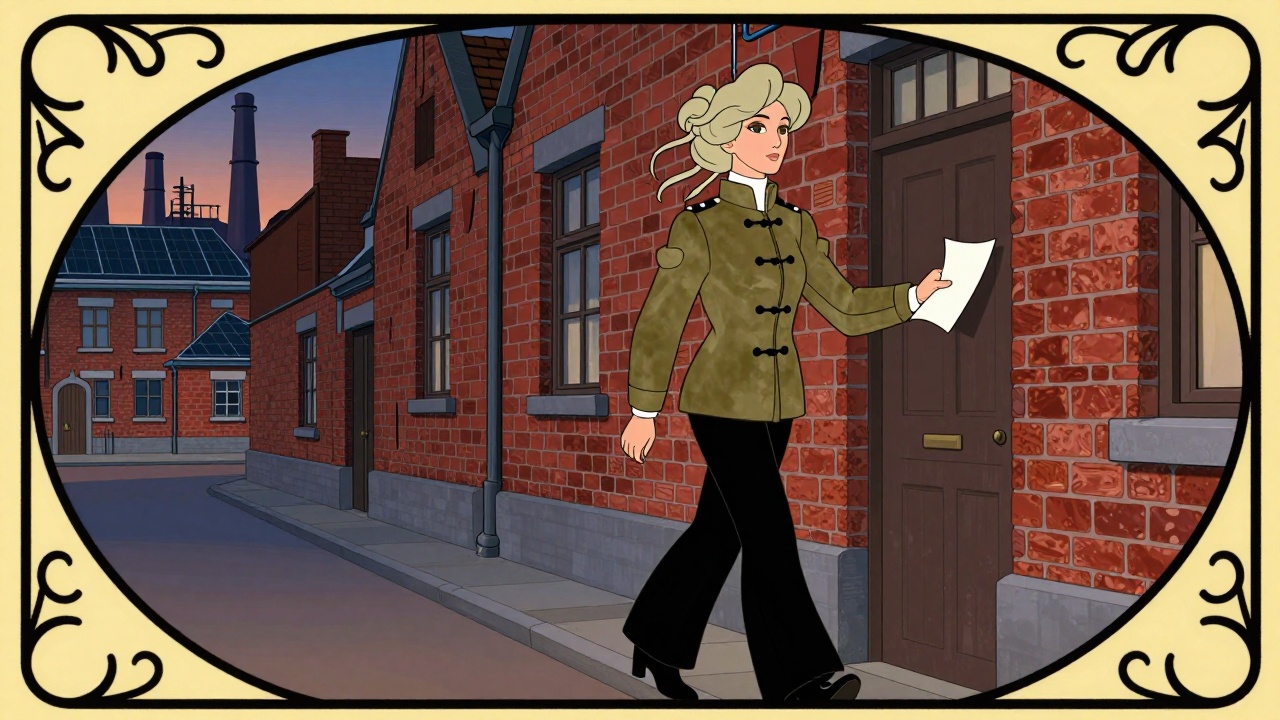 Illustration de l’article « Deux jours, une nuit » : Flavie Romer dans une scène évoquant le texte, style Art nouveau