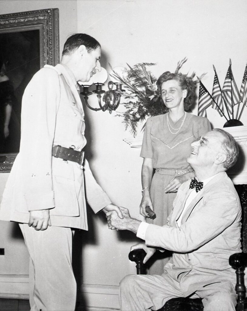 Roosevelt accueille de Gaulle à la Maison-Blanche, 6 juillet 1944